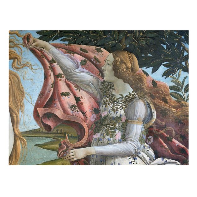 Stampa su tela - Sandro Botticelli - La Nascita di Venere. Dettaglio: Flora - Orizzontale 4:3