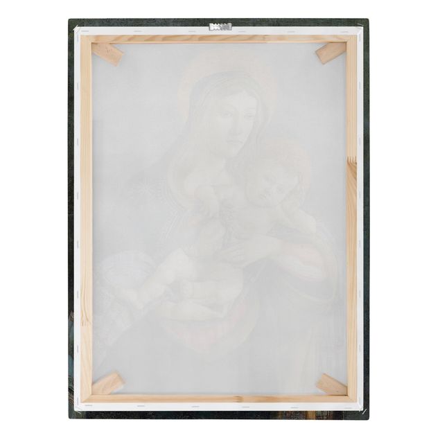 Stampa su tela - Sandro Botticelli - Madonna e Bambino con Corona di Spine e tre Chiodi - Verticale 3:4