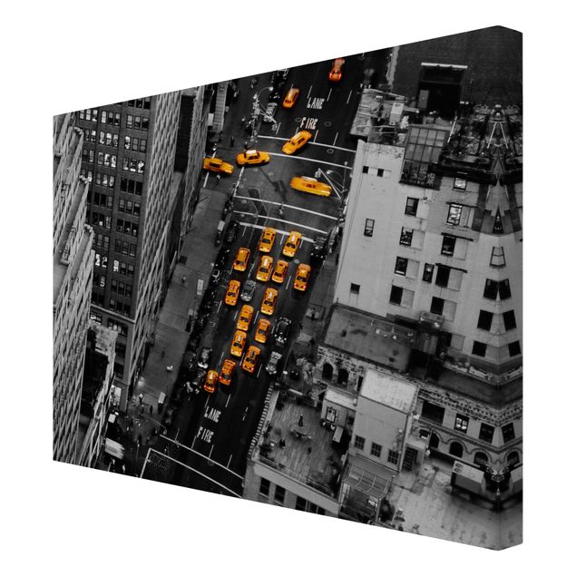 Stampa su tela - Taxi Lights Manhattan - Orizzontale 4:3