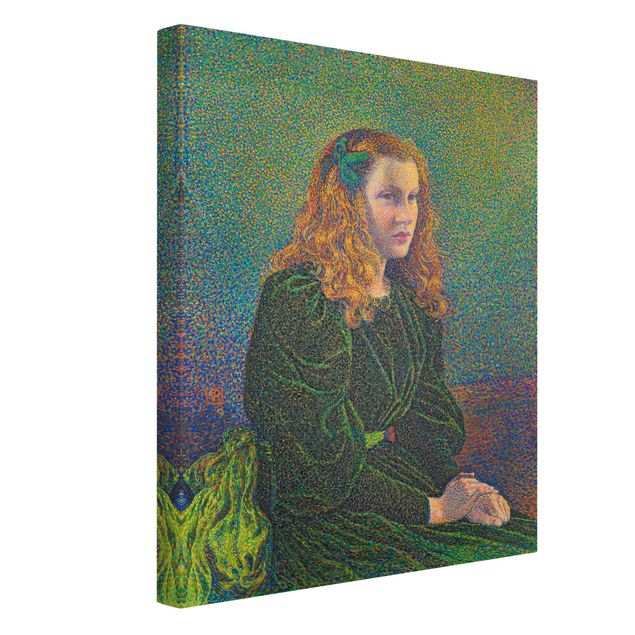 Quadri su tela Theo van Rysselberghe - Giovane donna in abito verde