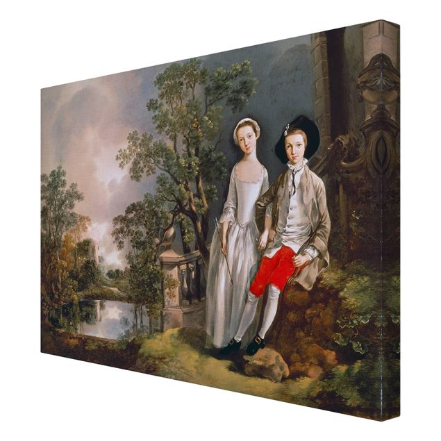 Stampa su tela - Thomas Gainsborough - Ritratto di Heneage Lloyd e sua sorella - Orizzontale 4:3