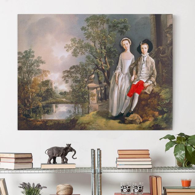 Riproduzioni su tela Thomas Gainsborough - Ritratto di Heneage Lloyd e sua sorella