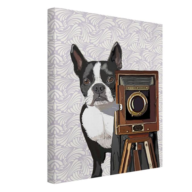 Stampe su tela vintage Fotografo di animali selvatici Terrier