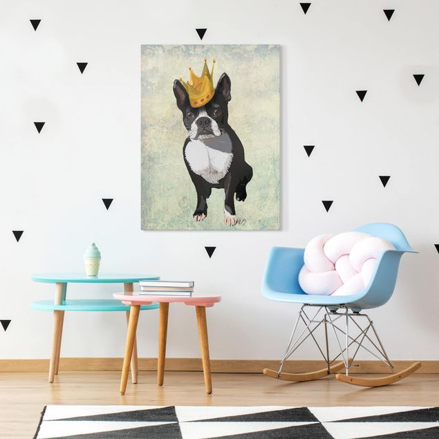 Riproduzioni su tela quadri famosi Ritratto di animali - Re terrier