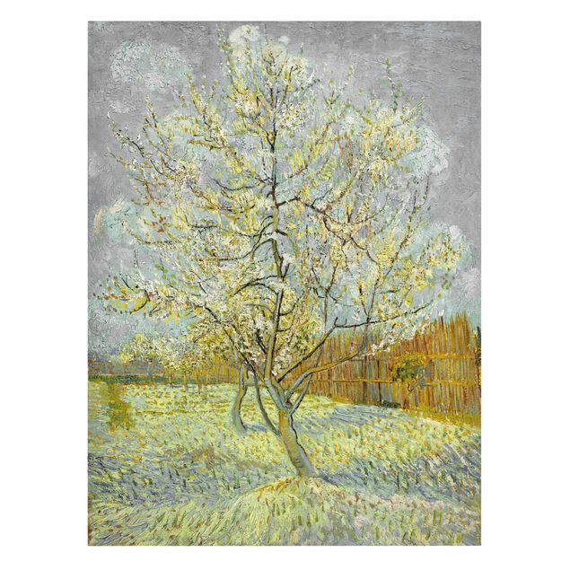 Stampe su tela Vincent van Gogh - Pesco in fiore