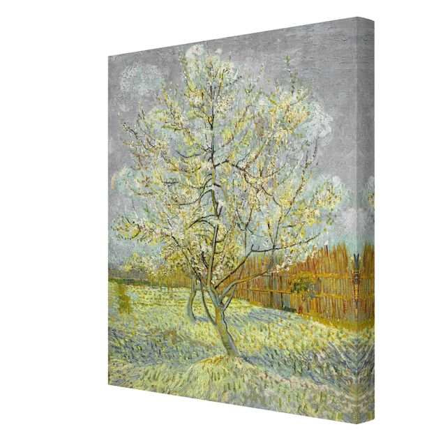 Stampa su tela - Vincent van Gogh - Pesco in fiore - Verticale 3:4
