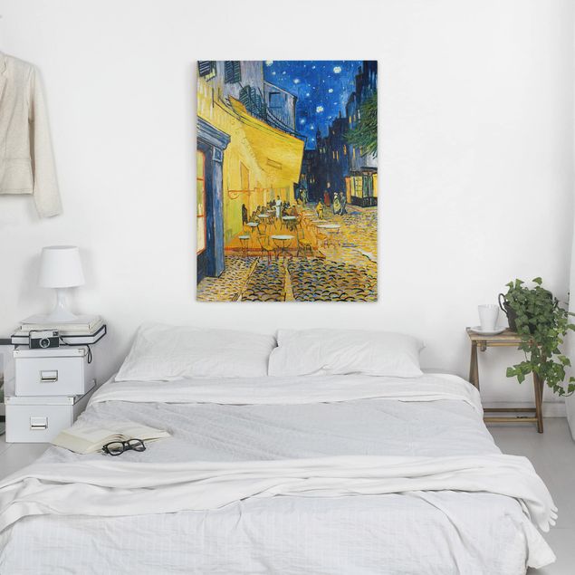 Quadri moderni per soggiorno Vincent van Gogh - Terrazza di un caffè di notte