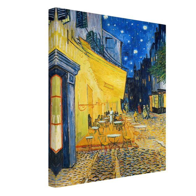 Quadri su tela Vincent van Gogh - Terrazza di un caffè di notte