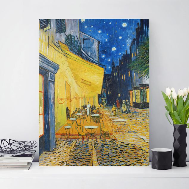 Riproduzioni su tela quadri famosi Vincent van Gogh - Terrazza di un caffè di notte