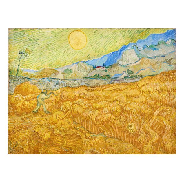 Stampa su tela - Vincent van Gogh - La Vendemmia, Il Campo di Grano - Orizzontale 4:3