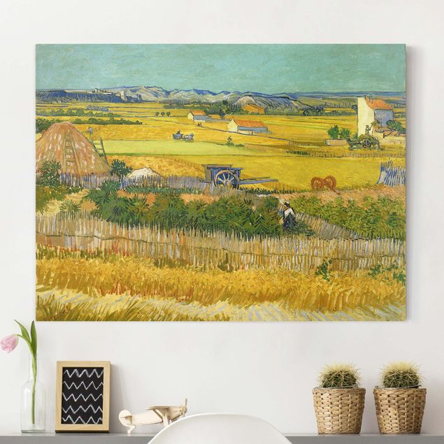 Quadri su tela paesaggio Vincent Van Gogh - Il raccolto