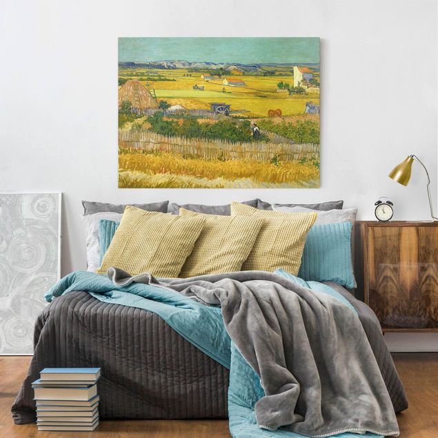 Quadri moderni per soggiorno Vincent Van Gogh - Il raccolto