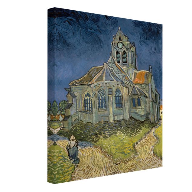 Stampe su tela Vincent van Gogh - La chiesa di Auvers