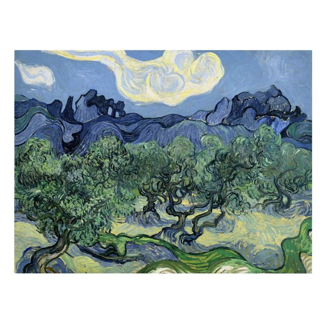 Stampe su tela Vincent Van Gogh - Alberi di ulivo