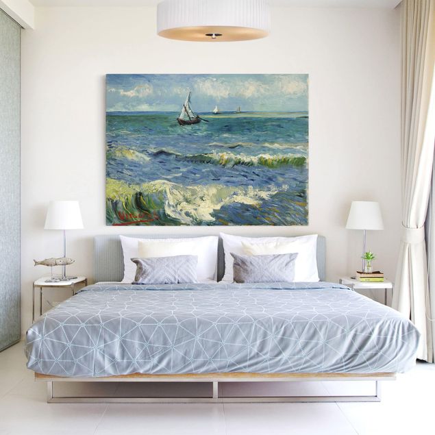 Quadri mare e spiaggia Vincent Van Gogh - Paesaggio marino vicino a Les Saintes-Maries-De-La-Mer