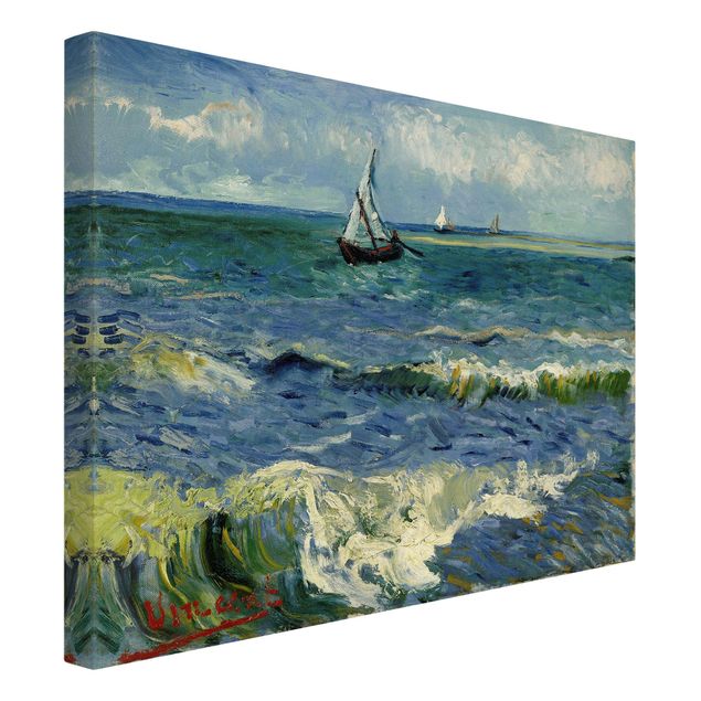 Riproduzioni su tela quadri famosi Vincent Van Gogh - Paesaggio marino vicino a Les Saintes-Maries-De-La-Mer