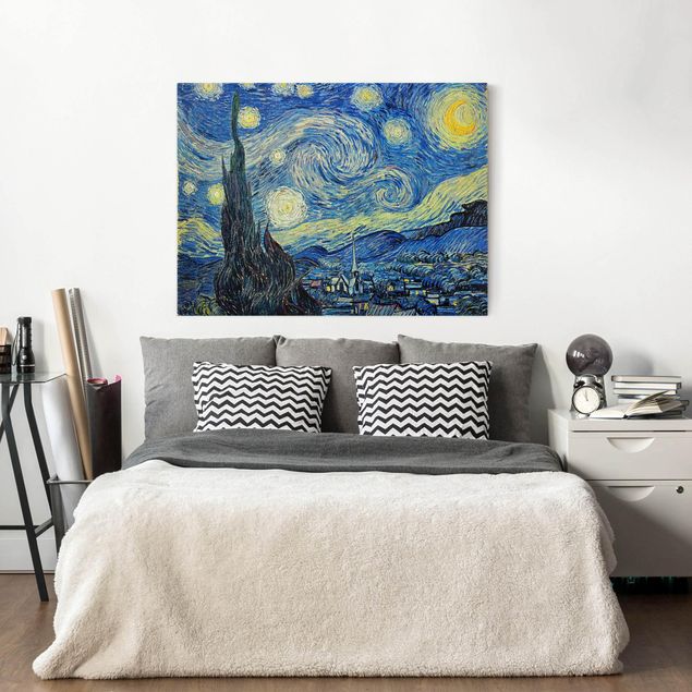 Quadri moderni per soggiorno Vincent Van Gogh - La notte stellata