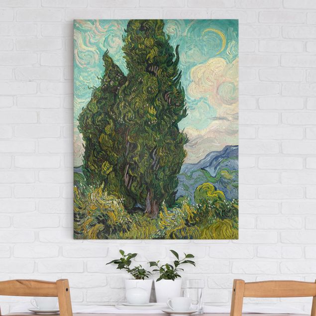 Quadri foresta Vincent van Gogh - Cipressi
