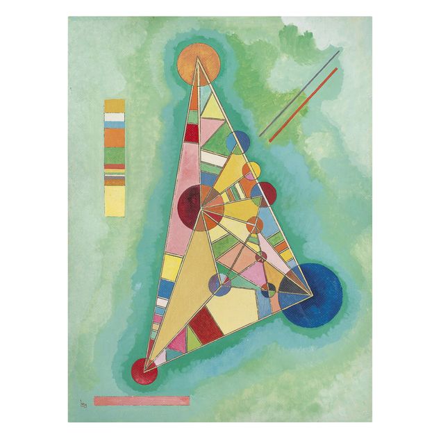 Abstrakte Malerei Wassily Kandinsky - Variegatura nel triangolo