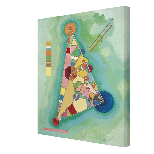Quadri su tela Wassily Kandinsky - Variegatura nel triangolo