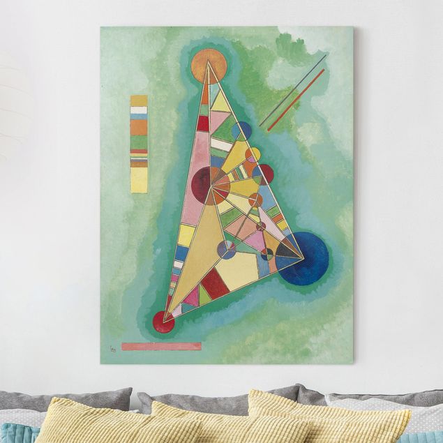 quadro astratto moderno Wassily Kandinsky - Variegatura nel triangolo