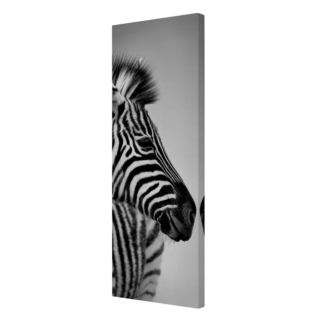 Stampa su tela Ritratto di piccola zebra II