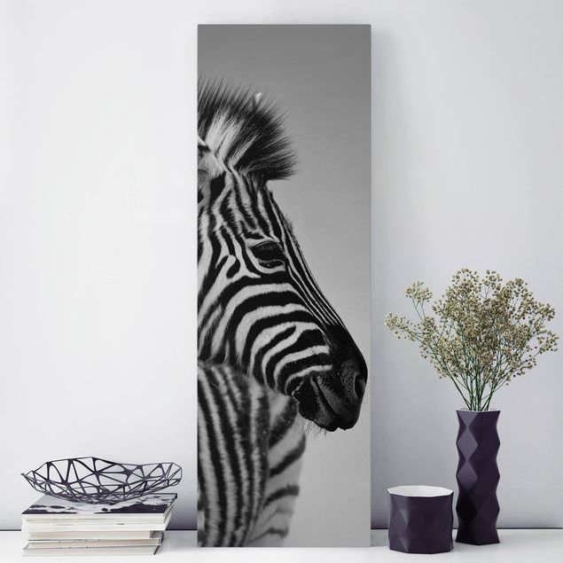 quadri con animali Ritratto di piccola zebra II