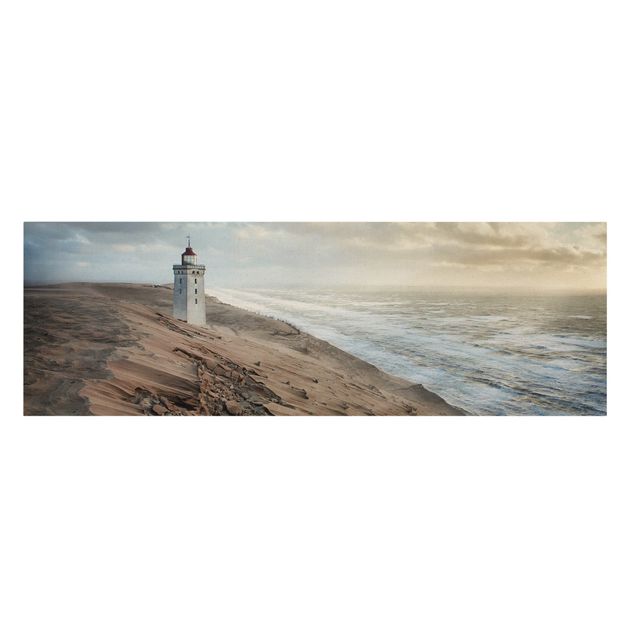 Stampa su tela - Faro in Danimarca - Panoramico