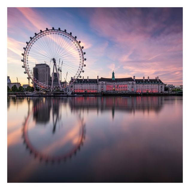 Carta da parati - London Eye all'alba