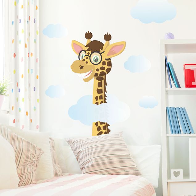 Adesivo murale - Giraffa divertente