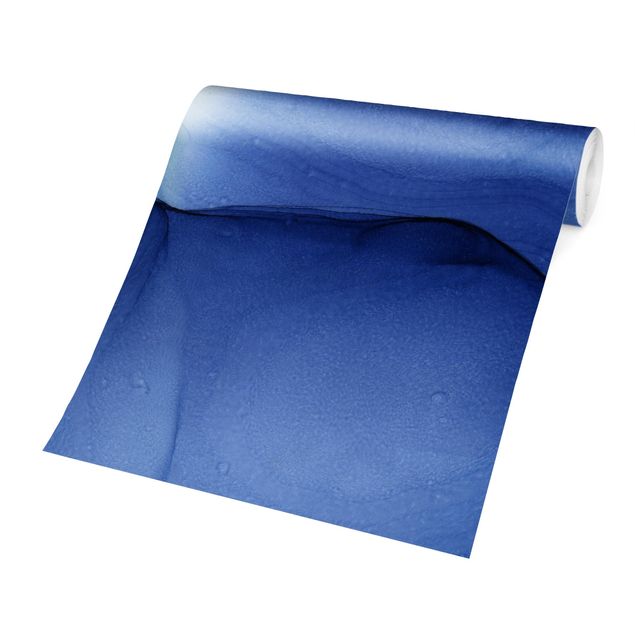 Carta da parati - Mélange di inchiostro blu