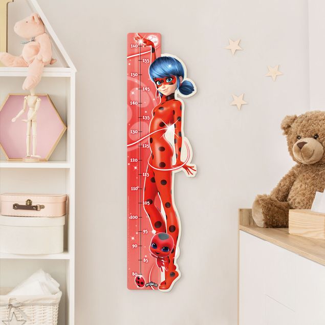Metro da parete per bambini di legno - Miraculous Ladybug è la più grande