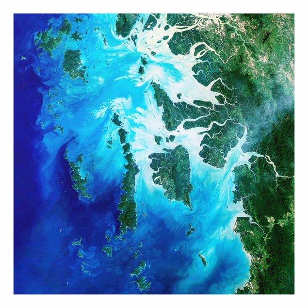 Quadro in vetro - Foto NASA arcipelago nel Sud-est asiatico
