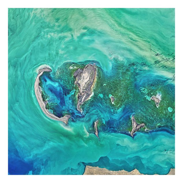 Quadro in vetro - Foto NASA mar Caspio