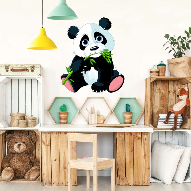 Adesivo murale - Panda che sgranocchia