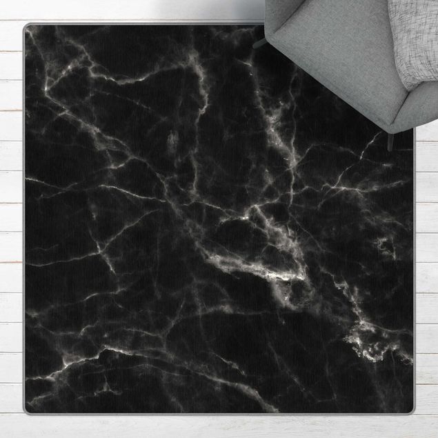 Tappeti effetto marmo Nero Carrara