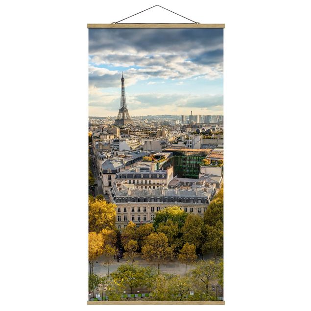 Foto su tessuto da parete con bastone - Nice day in Paris - Verticale 1:2