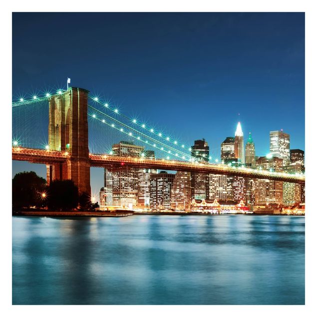 Carta da parati - Notte Manhattan Bridge