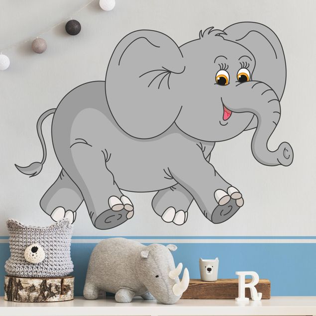 Adesivo murale - No.13 Elefante felice