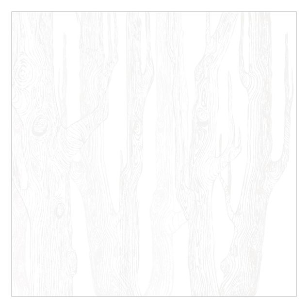 Carta da parati - No.MW20 Living forest and white grey