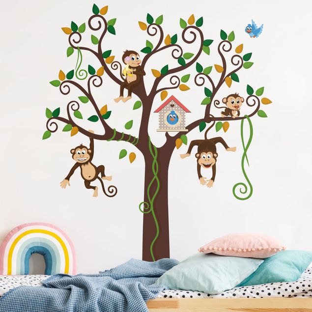 Adesivo murale - No.YK27 Monkey Tree.
