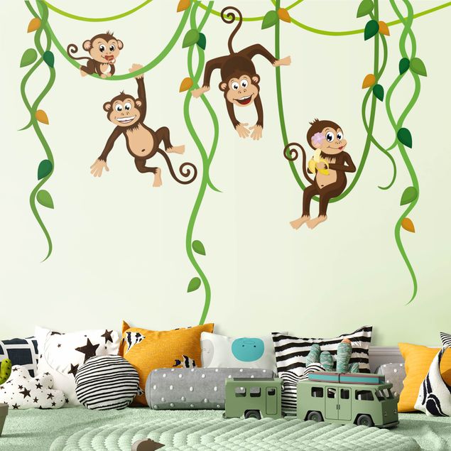 Adesivo murale - No.YK28 Banda scimmia