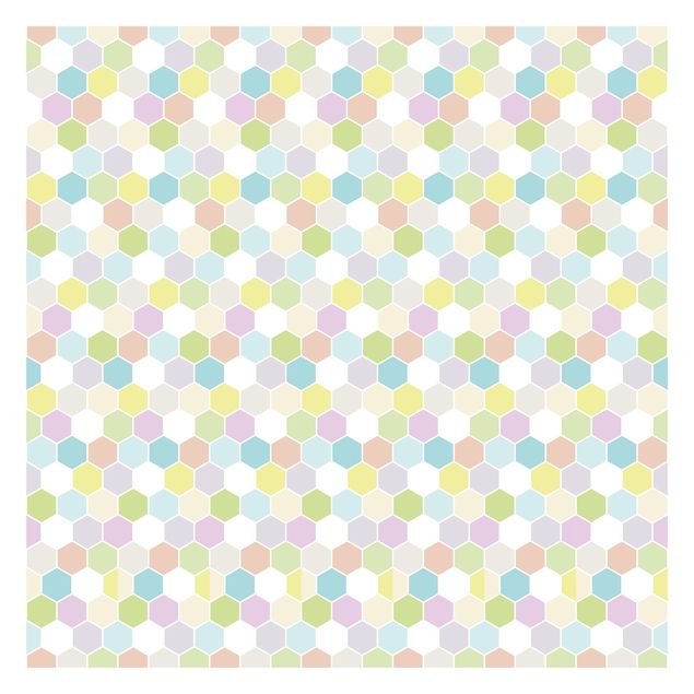 Carta da parati - no.YK52 Hexagon Pastel