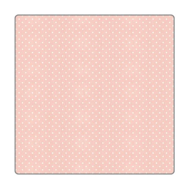 Tappeti  - No.YK57 Punti bianchi su rosa