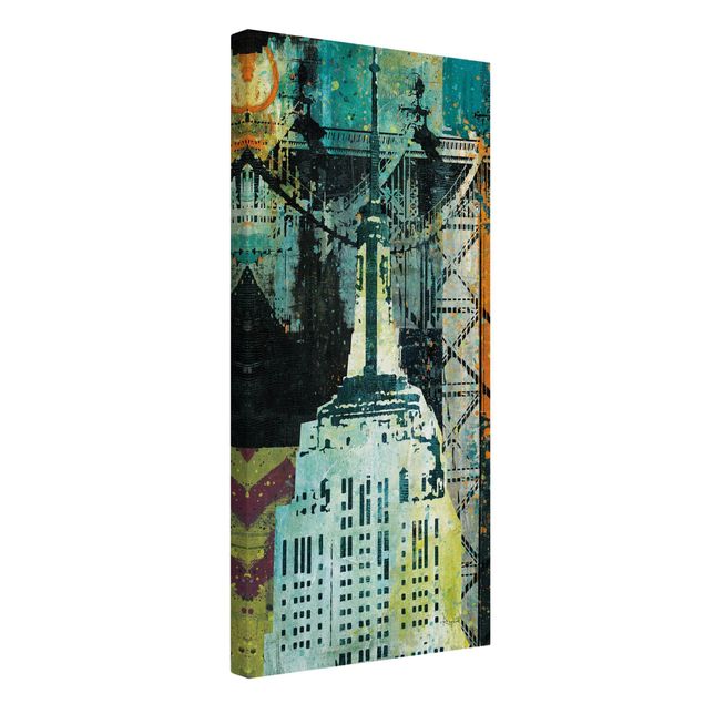 Riproduzioni su tela NY Graffiti Empire State Building