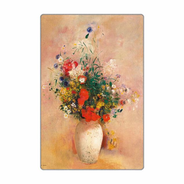 Riproduzioni di Odilon Redon Odilon Redon - Vaso con fiori (sfondo rosato)