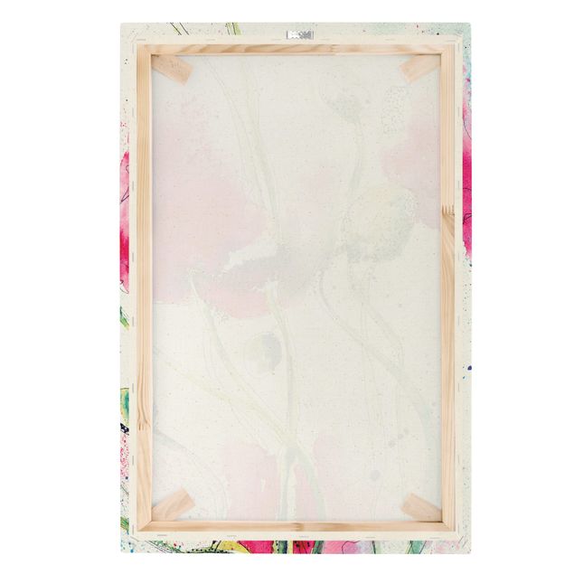 Quadro su tela naturale - Painted Poppies - Formato verticale 2:3