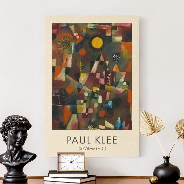 Quadri moderni per soggiorno Paul Klee - La luna piena - Edizione da museo