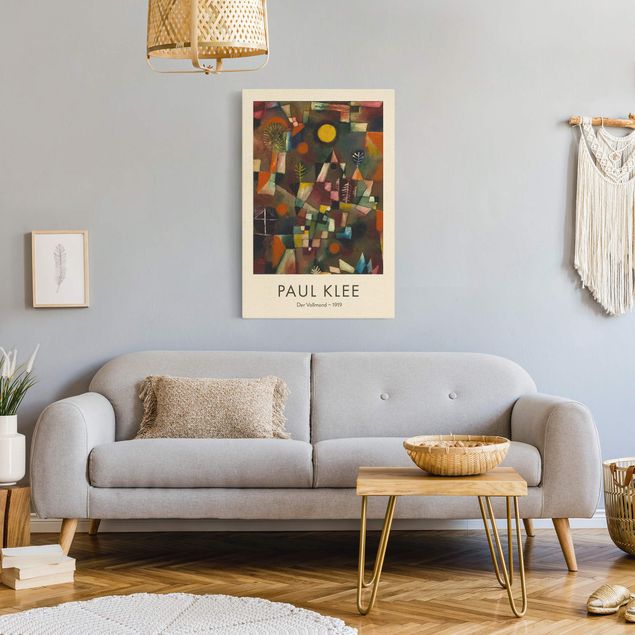 Stampe su tela Paul Klee - La luna piena - Edizione da museo