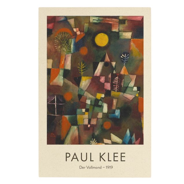 Quadro su tela naturale - Paul Klee - La Luna piena - Edizione museo - Formato verticale 2:3